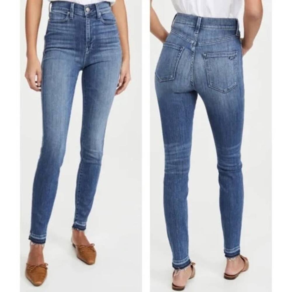 AYR High-Rise The Riser Skinny Jeans in Medium Blue Wash